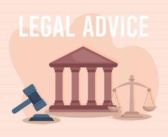 conception de conseils juridiques vecteur