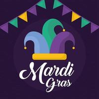 affiche du mardi gras vecteur