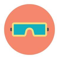 concepts de lunettes de sécurité vecteur