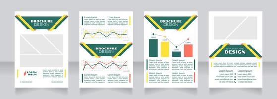 conception de brochure vierge de cycle économique vecteur