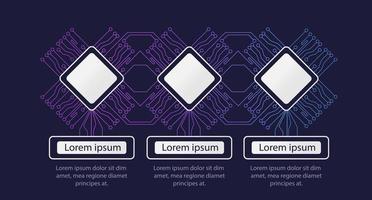 modèle de conception de graphique infographique de système informatique vecteur