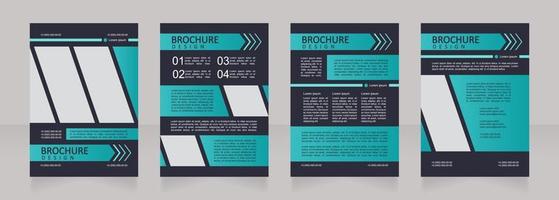 conception de brochure vierge du système de calcul de la consommation d'électricité vecteur