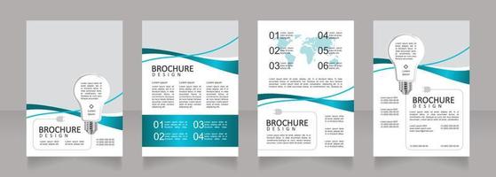 conception de brochure vierge de technologie d'innovation de l'industrie de l'énergie vecteur