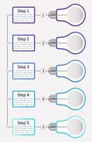 modèle de conception de graphique infographique d'innovation numérique vecteur