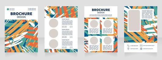 conception de brochures vierges pour l'enseignement supérieur dans les arts modernes vecteur