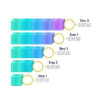 modèle de conception de graphique infographique des niveaux de compétence des compétences. infochart abstrait avec espace de copie. graphiques pédagogiques avec séquence en 5 étapes. présentation visuelle des données. roboto medium, polices légères utilisées vecteur