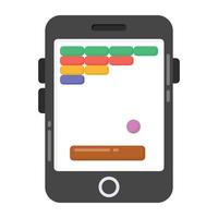 icône de style flt d'application de jeu, vecteur modifiable