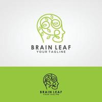 concept de logo de cerveau d'arbre. esprit humain, croissance, innovation, pensée, illustration de stock de symbole. vecteur