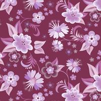 Fond d&#39;écran floral violet sans soudure vecteur