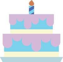 conception d'icône de gâteau de fête, illustration d'élément de gâteau d'anniversaire. vecteur