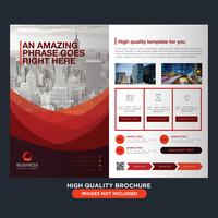 Brochure Red Business Fold vecteur