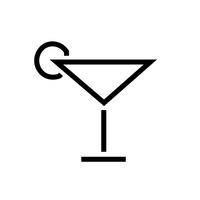 Cocktail icône vecteur