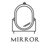 icône de vecteur de miroir. pictogrammes de miroir de haute qualité pour l'intérieur de la maison pour des tiers