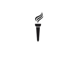 Inspiration initiale pour le logo et le symbole de la flamme vecteur