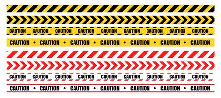 Les ensembles de bandes d’avertissement dangereuses doivent faire attention à la construction et à la criminalité. vecteur