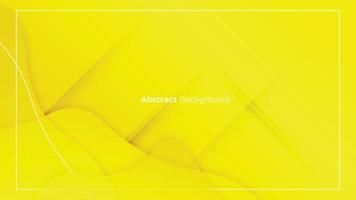 composition de fond liquide jaune 3d abstrait vecteur