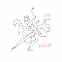 Fille ballerine. Ballet. Logotype. Ballerine de Vector.Girl. Ballet. Logotype. Danseur. Illustration vectorielle vecteur