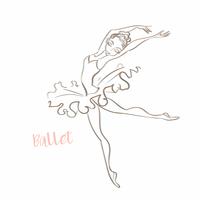 Fille ballerine. Ballet. Logotype. Ballerine de Vector.Girl. Ballet. Logotype. Danseur. Illustration vectorielle vecteur