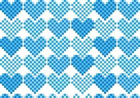 Pack vecteur Pixel Heart Pattern