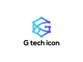 Icône G tech vecteur