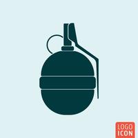 Grenade icône isolé vecteur