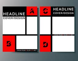 Modèle de brochures de couverture vecteur