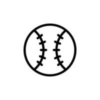 icône de vecteur de balle de baseball