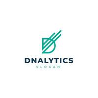 lettre d analytics logo vecteur