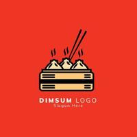 conception de modèle de logo dimsum vecteur