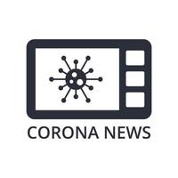 icône de média vectoriel corona news.