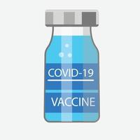 flacon de vaccin covid19 vecteur
