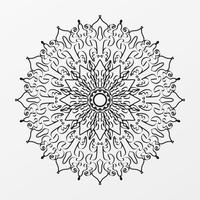 mandala dessiné à la main. décoration en ornement de doodle oriental ethnique. vecteur