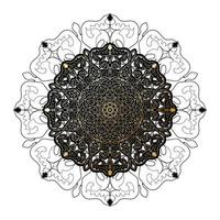 vecteur rond cercle abstrait. style mandala de luxe.