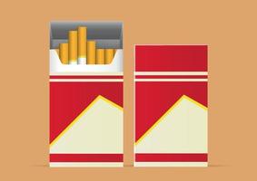 illustration vectorielle de paquet de cigarettes