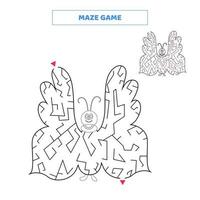 jeu de labyrinthe pour les enfants.carte éducative pour les enfants. vecteur