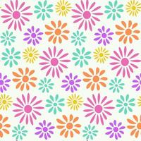 beau motif floral abstrait sans couture vecteur