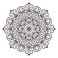 motif d'ornement rond mandala ethnique vecteur