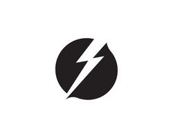 icône du logo éclair et symbole vecteur