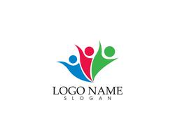 Modèle de logo et symboles icône vector communauté
