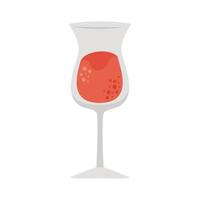 tasse à cocktail rouge vecteur