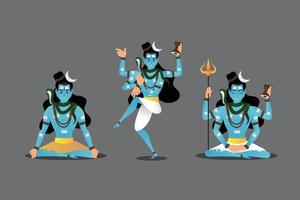 illustration vectorielle de joyeux mahashivratri, seigneur shiva, shivratri vecteur