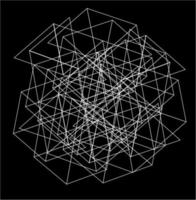 forme de connexion de réseau hexagonal triangle pour fond d'écran et fond abstrait vecteur