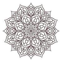 motif d'ornement rond mandala ethnique vecteur