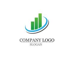 Symboles et logo de finance d&#39;entreprise vector illustration concept