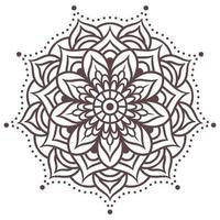 motif d'ornement rond mandala ethnique vecteur