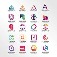 collection de logos de lettres avec concept moderne, moderne, propre, icône, entreprise, modèle de logo, vecteur premium