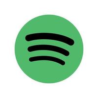 logo spotify sur fond transparent vecteur