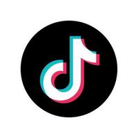 logo tiktok sur fond transparent vecteur