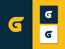lettre g logo concept vecteur pro