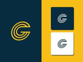 lettre g logo concept vecteur pro